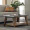 Alaterre Furniture Brookside 36"W Wood with Concrete-Coating Coffee Table AWBS1370C - alternate 2